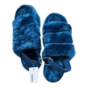 Sonoma Plush Blue Slippers